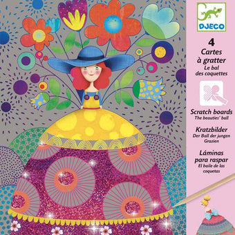 Joc creativ de razuit Fete frumoase - Joc de razuit Djeco