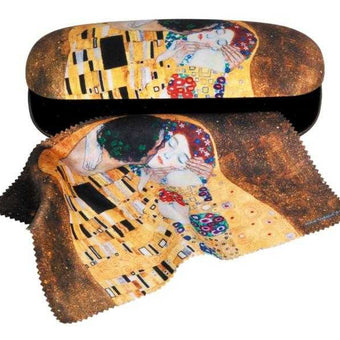 Etui Cu Textil Si Protectie Ochelari, Klimt Sarutul