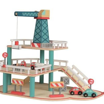 Parcare lemn Garaj cu macara si vehicule - Egmont