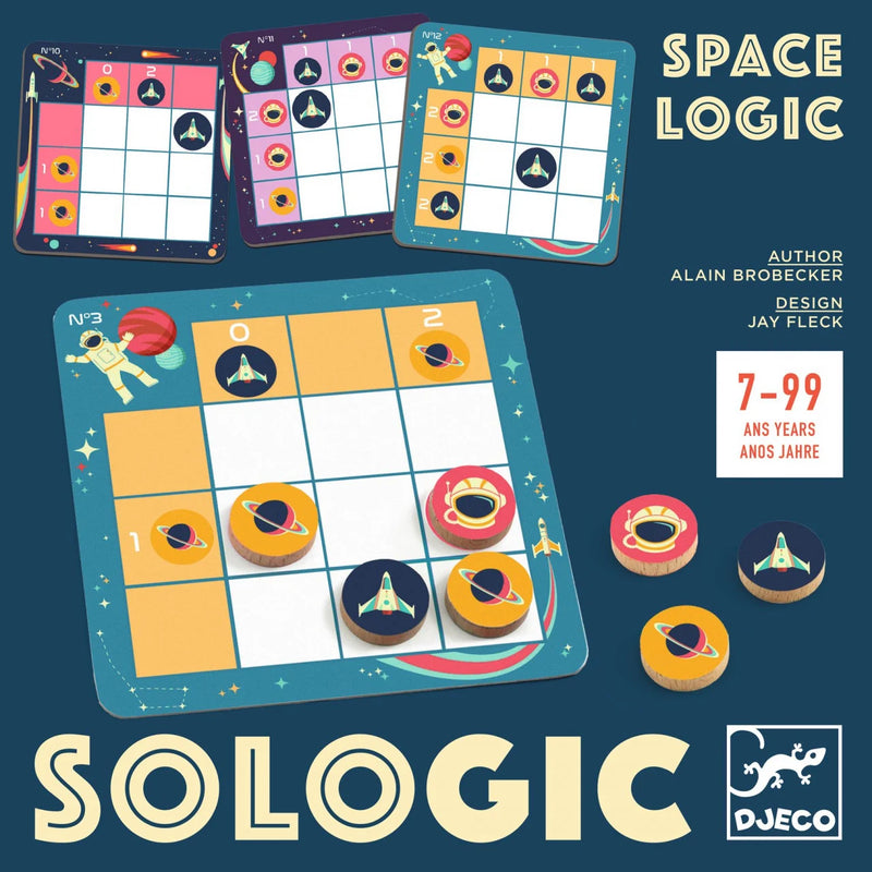 Joc de logica cu tematica spatiala, Djeco SOLOGIC  - Space Logic