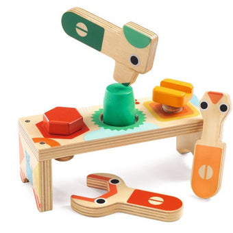Jucarii Montessori Banc De Lucru Cu Suruburi, Bricolou Djeco