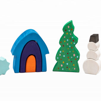 Jucarii Montessori Set Handmade Marc Toys, Iarna Din Poveste