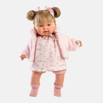 Papusa Llorens 42 cm Alexandra - papusa cu sunete, papusa care plange