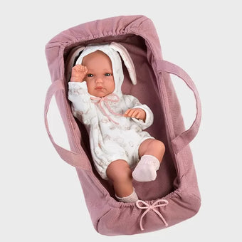 Papusa Llorens, Bimba, papusa cu cosulet, papusa vinil 35 cm