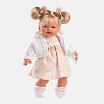 Papusa Llorens 33 cm Roberta - papusa cu sunete, papusa care plange