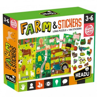 Puzzle Headu - Puzzle ferma cu stickere