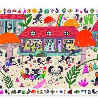 Puzzle Observatie Djeco Scoala Prietenilor Arici
