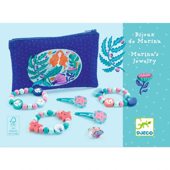 Bijuterii lemn fete - Djeco - Set bijuterii fetite Lilarose