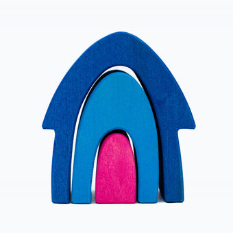 Set Handmade Marc Toys, Casuta Din Povesti Albastru