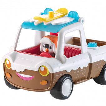 Set Masina Pick-up de Jucarie cu Zapada din universul Klorofil