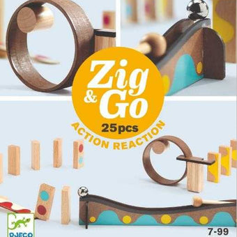 Zig & Go Djeco, Set De Constructie Trasee, 25 Piese