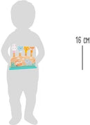 Jucarie motrica apasa si sare - pop up jucarie lemn - jucarie bebelusi pastel Small foot Legler