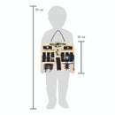 Jucarie motrica - placa de lemn cu diferite sisteme de inchidere haine- Small Foot by Legler