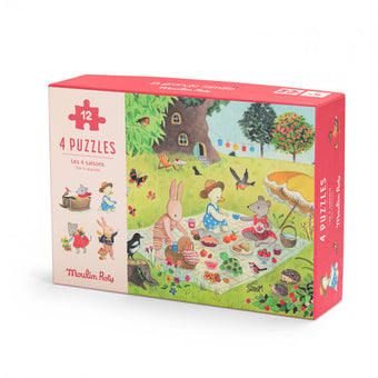4 Puzzle-Uri Anotimpuri, Moulin Roty