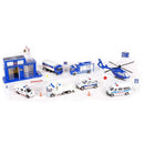 STARLUX City - Set masini de interventie - Politie - set masinute die cast - set de joaca politie
