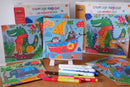 Joc creativ colorat magic - carioci cu simboluri si  markere ce schimba culoarea - Crea Lign' - jocuri de motricitate fina