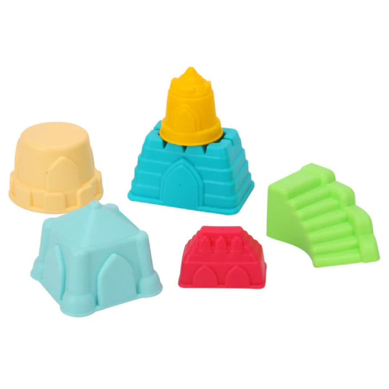 Set de joaca in nisip - forme de nisip - Caldiri si constructii Tooky Toy