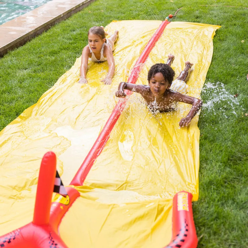 Tobogan cu apa pentru 2 copii -  Waterslide Swim Essentials - Racing - jucarii de exterior - tobogan gonflabil apa pentru intreceri