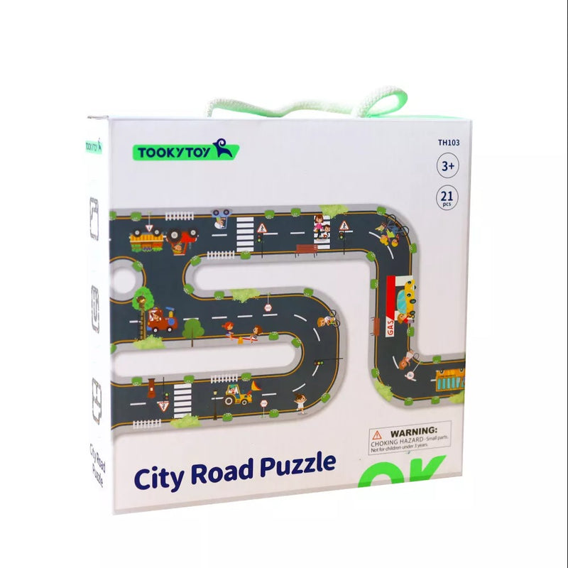Puzzle gigant sosea - set de joaca drumuri pentru masinute