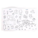 Carte De Desen Cu Abtibilduri Engleza-Franceza, Moulin Roty