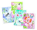 Atelier creativ Djeco - Joc cu sclipici  - Fluturi in gradina - set creatie cu sclipici glitter
