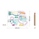 Joc De Desenat Familii De Animale, Djeco