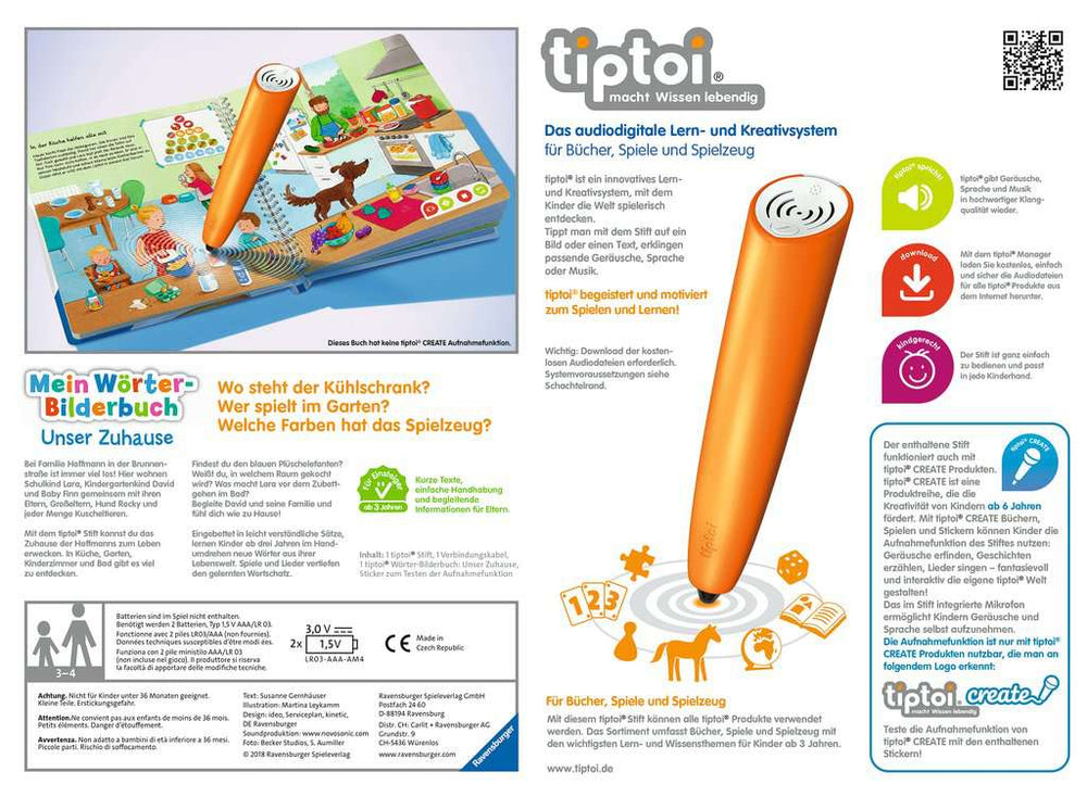 Pachet Carte interactiva TipToi Ravensburger Casa noastra (limba