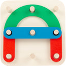 Joc educational din lemn litere si numere - Small Foot Legler - joc Montessori litere si numere