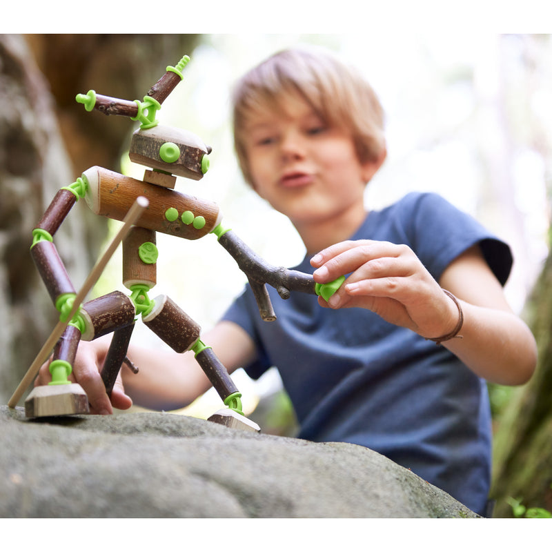 HABA Terra Kids Connectors - Figurine - set de constructie conectori lemn