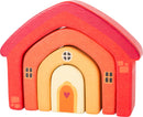 Blocuri de lemn Casa Small Foot - jucarie Waldorf
