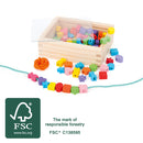 Joc de motricitate fina - joc de insirat margele - Small Foot