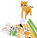 Set de creatie copii - metoda impaturire acordeon - Animale din savana Crea Lign'