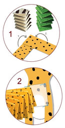 Set de creatie copii - metoda impaturire acordeon - Animale din savana Crea Lign'