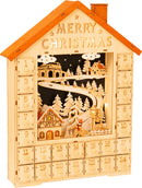 Calendar Advent cu sertare de lemn  - Calendar advent copii Small Foot Legler