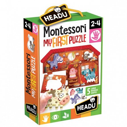 Puzzle Headu - Montessori primul meu Puzzle - Ferma