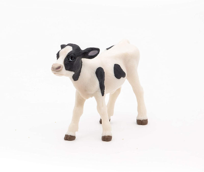 Papo Figurina Vitel Alb Cu Negru