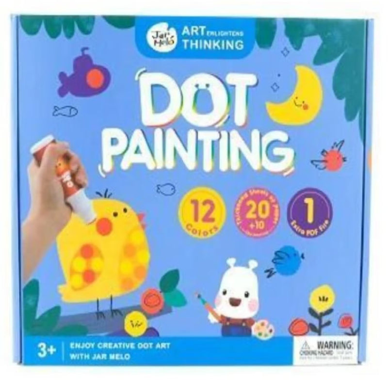Carioci Dot painting - carioci cu buline - creeaza cu buline - activitati creative copii 3 ani