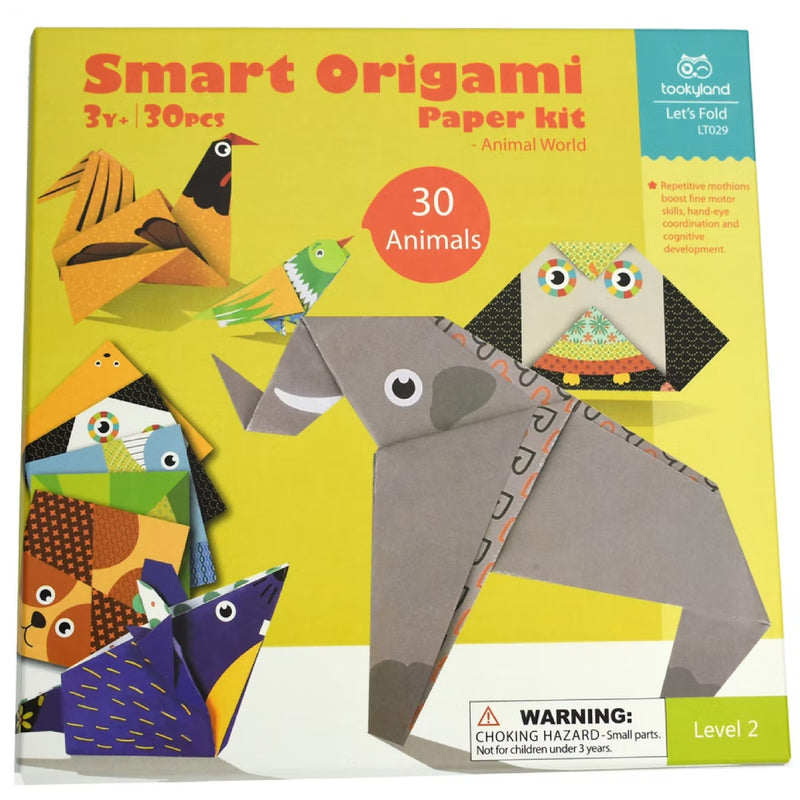 Set origami copii - Lumea animalelor -creeaza animale din hartie