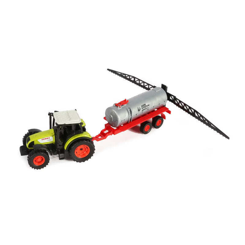 Tractor de jucarie si remorca STARLUX - macheta tractor CLAAS - model stropitoare