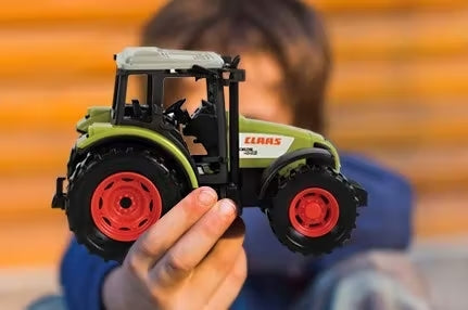 Tractor de jucarie si remorca STARLUX - macheta tractor CLAAS - model cu remorca pentru cereale