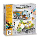 Joc creativ Creeaza si decoreaza Utilaje de constructii - Crea Lign' - jocuri de motricitate fina