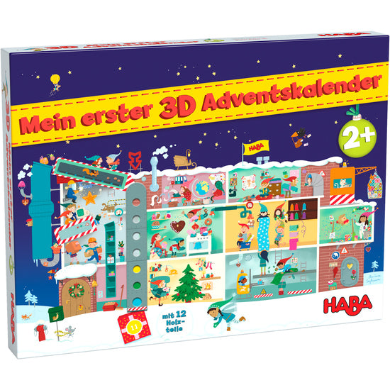 Calendar advent jucarii lemn HABA 2 ani + Calendar advent 3D copii - Calendar cu 24 de jucarii