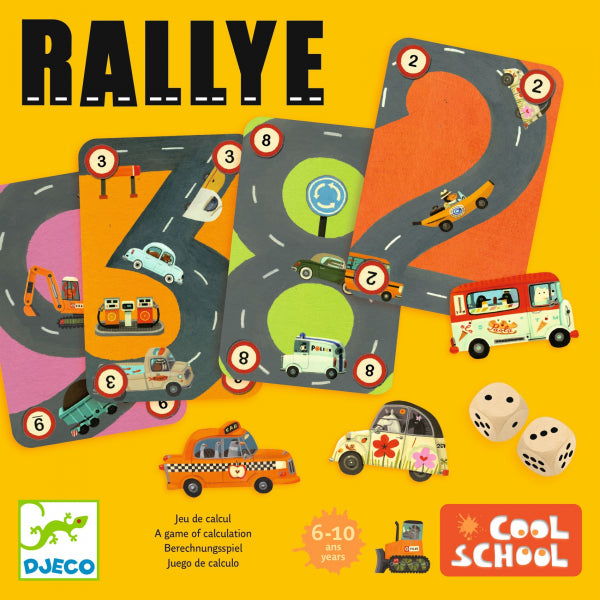 Joc de societate Trasee si kilometri Rallye Djeco - board games Djeco