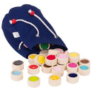 Joc memo texturi in sac de bumbac GOKI - copilaresti.ro