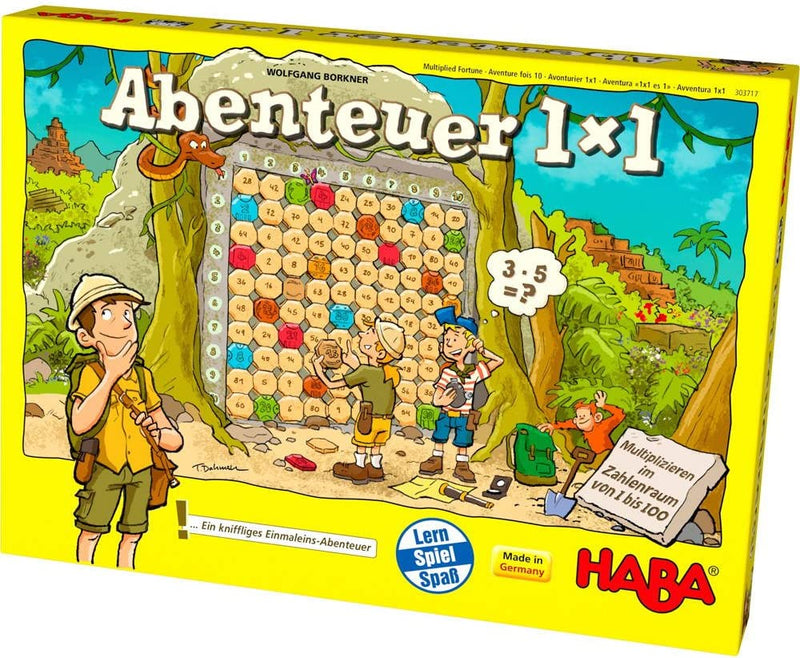 Joc Aventura 1x1 HABA - joc matematica - invata tabla inmultirii