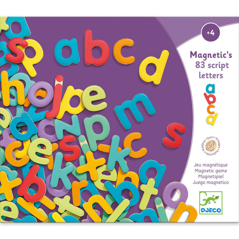 83 Litere Magnetice Colorate Pentru Copii- Djeco