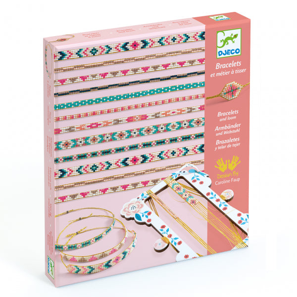 Atelier Djeco de confectionat bratari cu margele - set DIY bijuterii fete