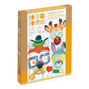 Set DIY Djeco, Masti petrecere - creeaza propriile masti pentru petrecerile de copii - set mozaic copii