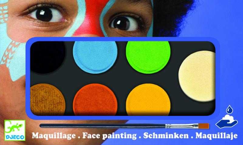 Culori make-up copii non alergice Djeco, natur -pictura fata copii