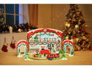 Calendar advent HAPE Gara centrala de Craciun - Calendar cu 24 de jucarii surpriza - calendar advent tren copii 3-6 ani